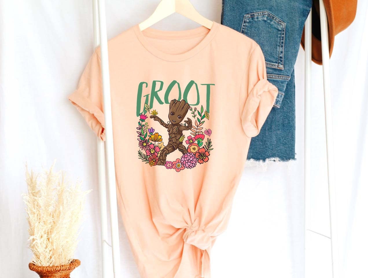 Marvel Guardians Of The Galaxy Groot Floral Dance Poster Shirt,Retro Groot Floral Dance Shirt,Disney Trip Shirt,Disney Family Vacation