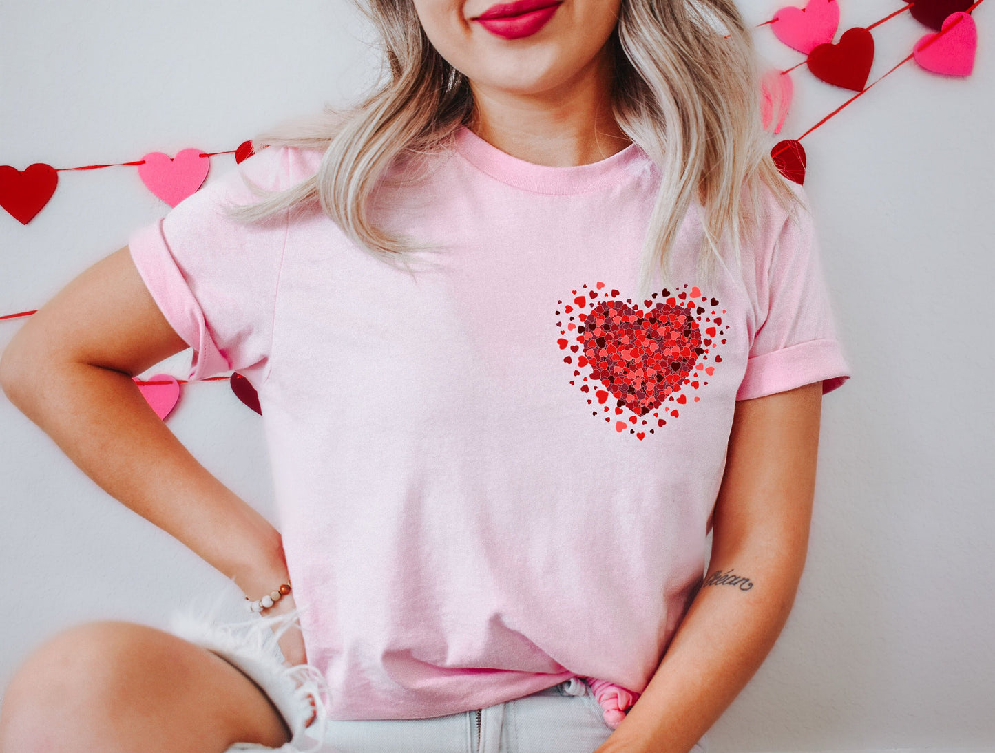 Pocket Love shirt,Valentine's Shirt,Red Glitter Heart shirt Valentine's Day Shirt, Be Mine, Heart Sweatshirt, gift for valentine