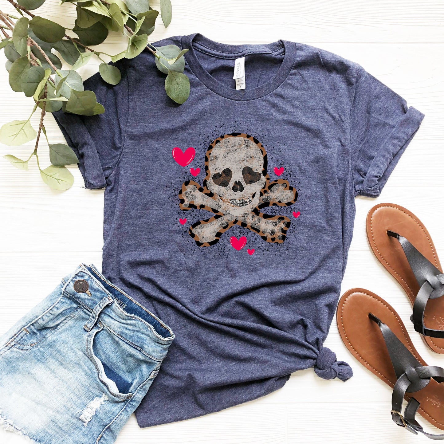 Heart Eyed Skull and Crossbones shirt, Skeleton Shirt,Valentine Skeleton tshirt,Funny Valentine's Day Gift,valentines day gift,Vintage shirt