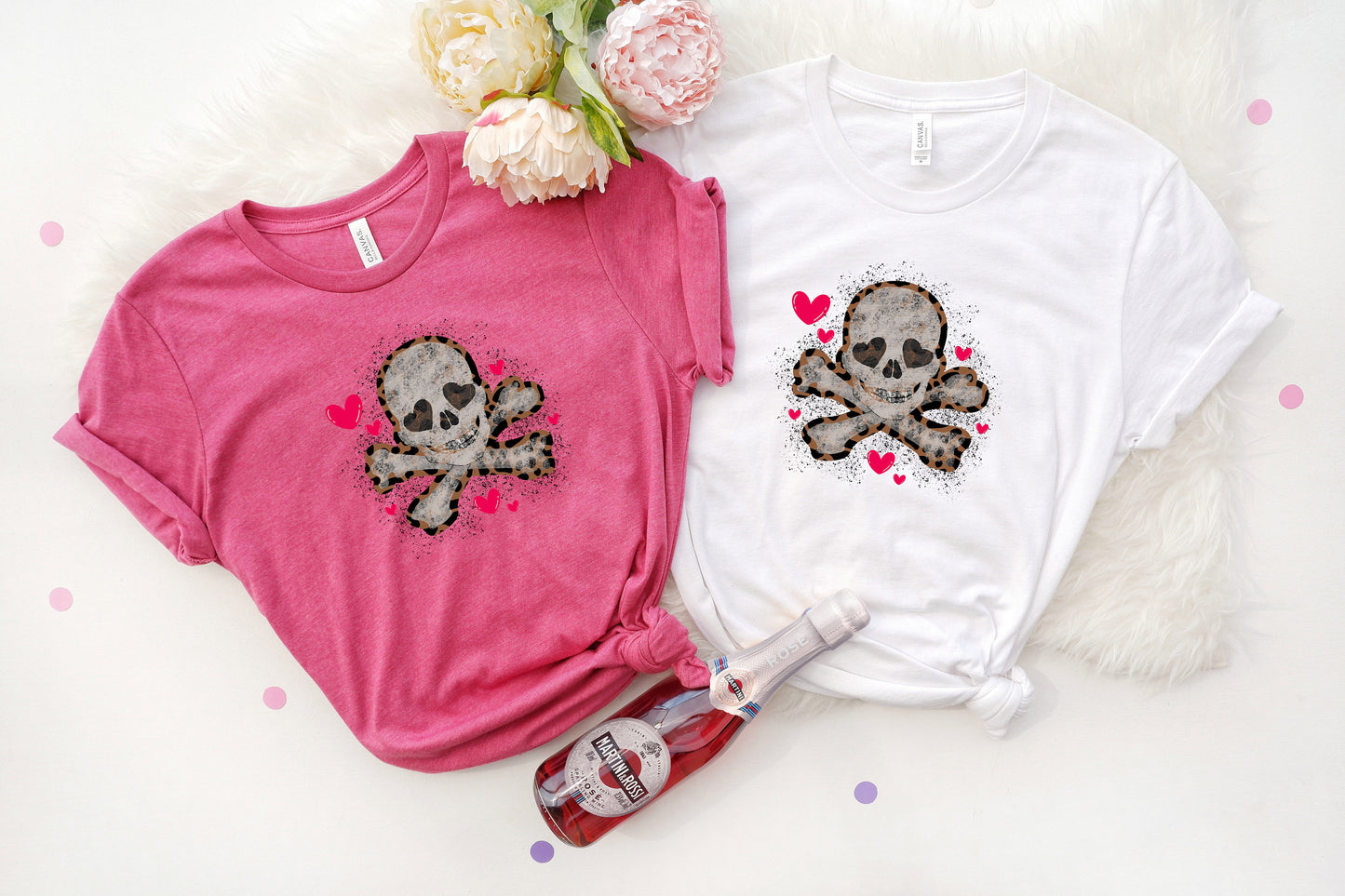 Heart Eyed Skull and Crossbones shirt, Skeleton Shirt,Valentine Skeleton tshirt,Funny Valentine's Day Gift,valentines day gift,Vintage shirt