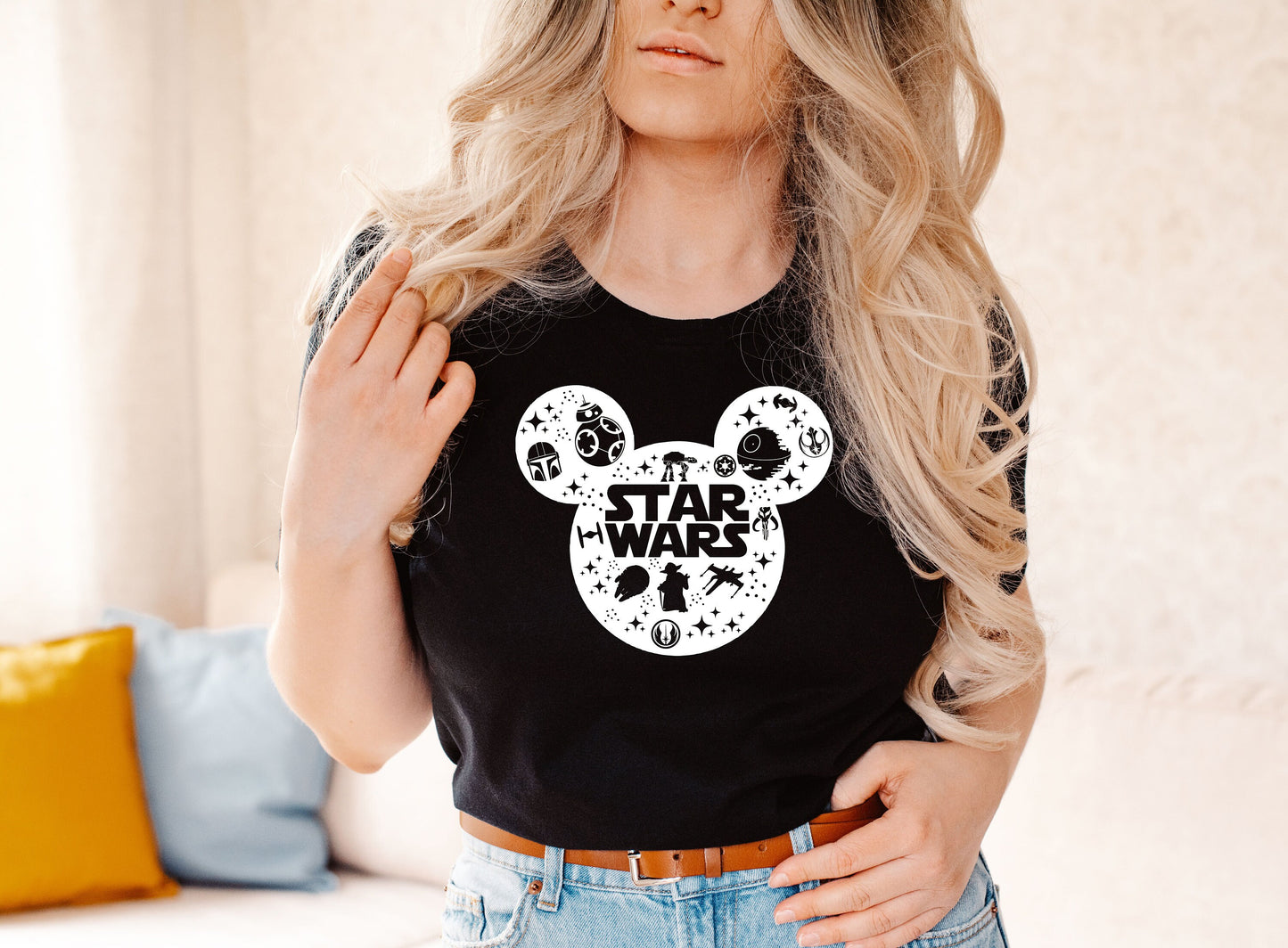 Mickey Mouse Star Wars Galaxy tshirt,Mickey Head Star Wars Tee,Star Wars Funny Sweatshirt,Mickey Mouse Shirt,Disney Mickey tee,Disneyland
