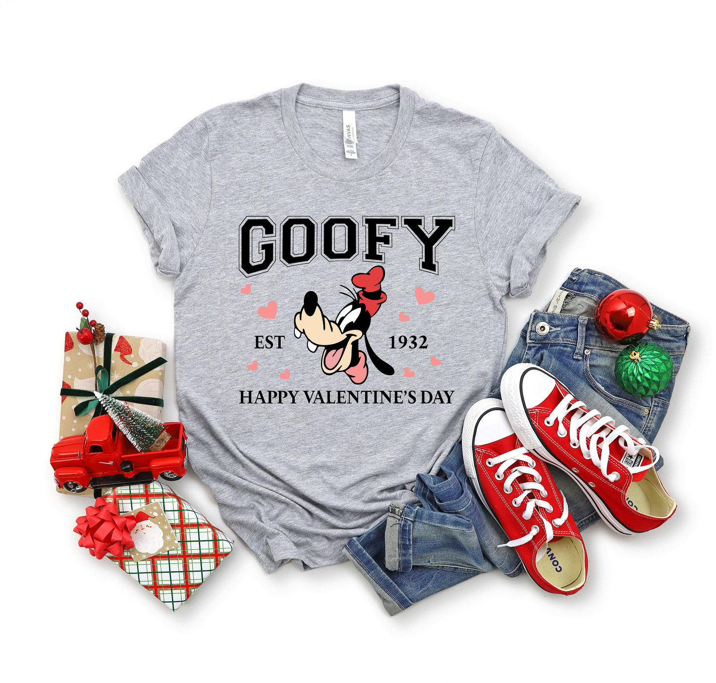 Goofy Happy Valentines Day tshirt,Goofy Est. 1932 tshirt,Disneyland sweatshirt,Disney World shirt,Matching Family shirt,Disney Goofy tee