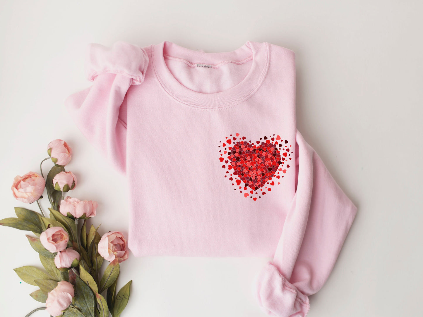 Pocket Love Sweatshirt,Cute Heart Sweatshirt,Valentine's Sweatshirt,Valentine's Day,Be Mine, Heart Sweatshirt, gift for valentine