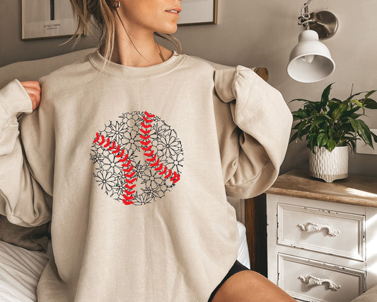 Floral Baseball Sweatshirt,Baseball Lover Sweatshirt,Basketball Mom Sweatshirt,Love Baseball Sweatshirt,floral sweatshirts