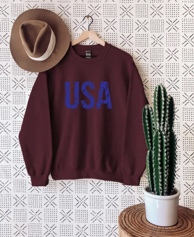 America Sweatshirt,Usa Sweatshirt,USA T Shirt, USA Crewneck,Patriotic Shirt, USA tshirt,America Sweatshirt