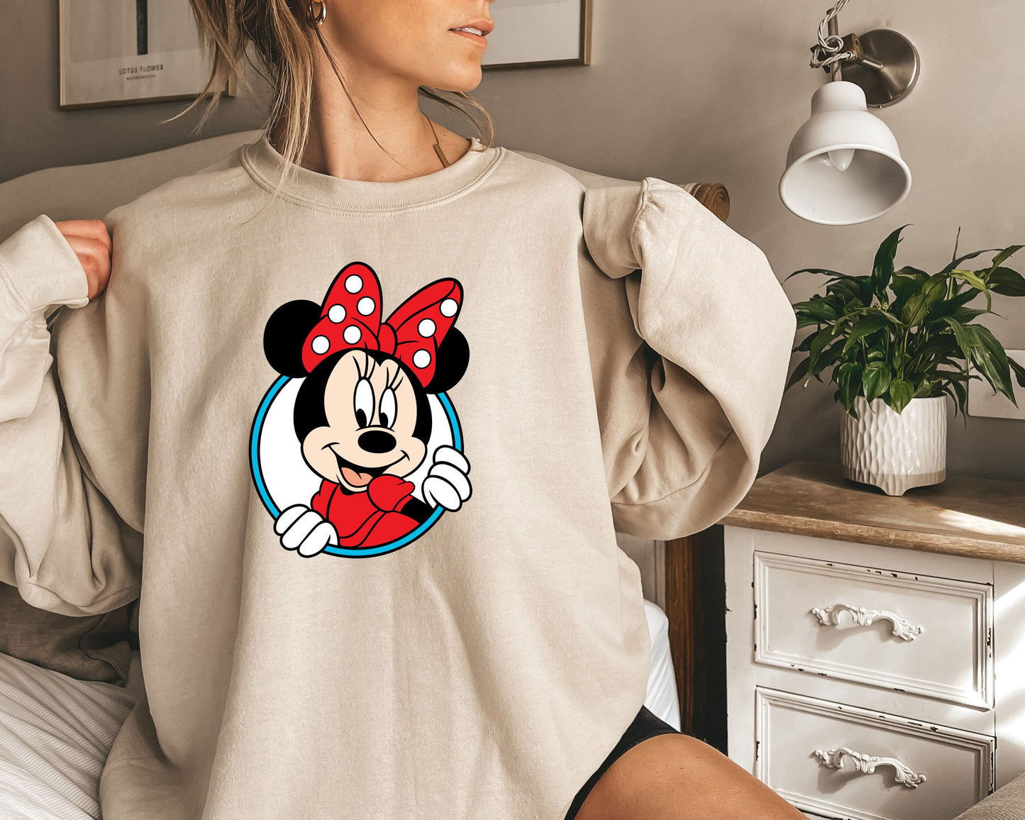 Minnie Head Sweatshirt, Minnie Mouse Shirt, Minnie Ear Shirt, Disney Ear Shirt, Disney Shirt, Disney Family Shirt, Disney Vacation Shirt