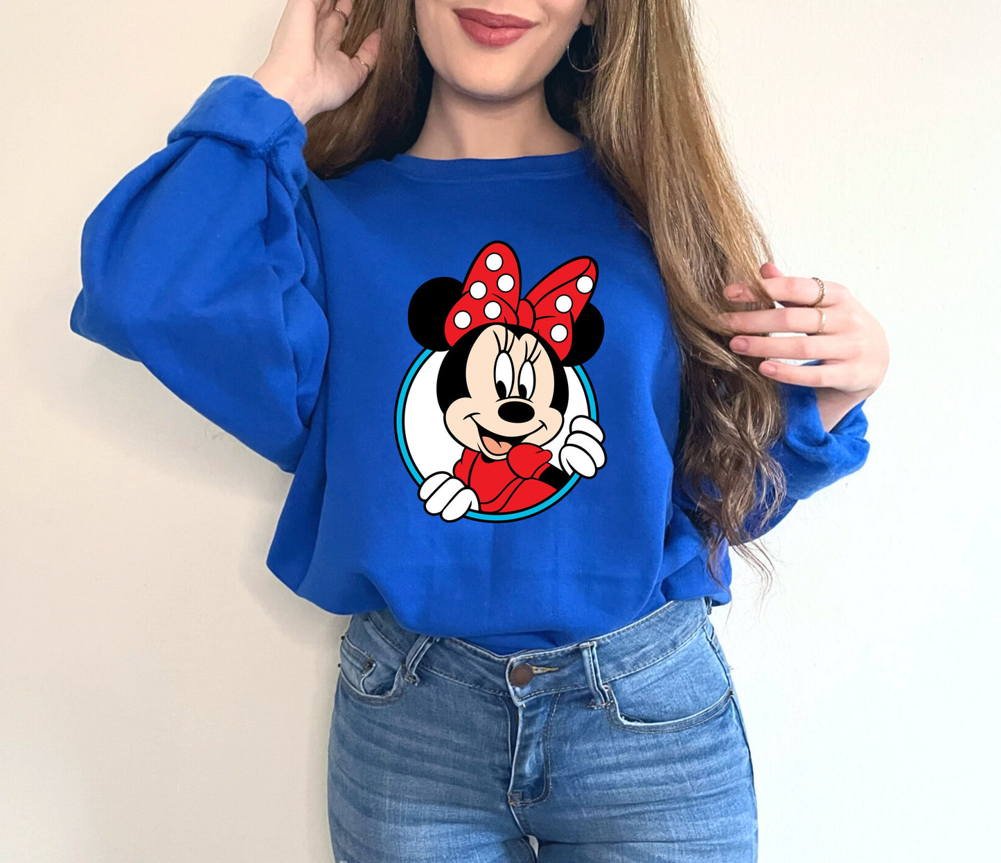 Minnie Head Sweatshirt, Minnie Mouse Shirt, Minnie Ear Shirt, Disney Ear Shirt, Disney Shirt, Disney Family Shirt, Disney Vacation Shirt
