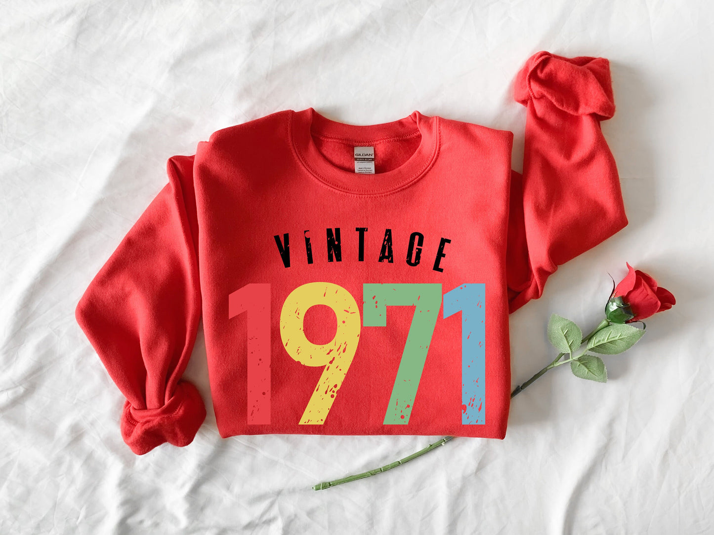 Vintage 1971 Retro Shirt,52th Birthday, 52th Birthday Gift, 52th Birthday Party, 52th Birthday Shirt, 1971 Shirt ,Womens Birthday Gift Shirt