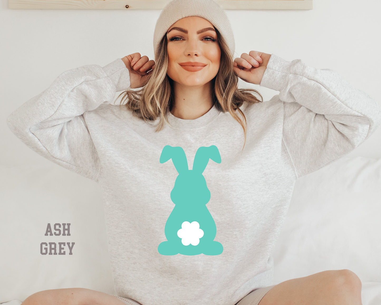 Bunny With Tail Sweatshirt,Easter Bunny Rabbit,Bunny Sweatshirt,Mini Rabbit Shirt,Graphic Tee,Bunny Lover Shirt,Animal Lover Gift,Animal Tee