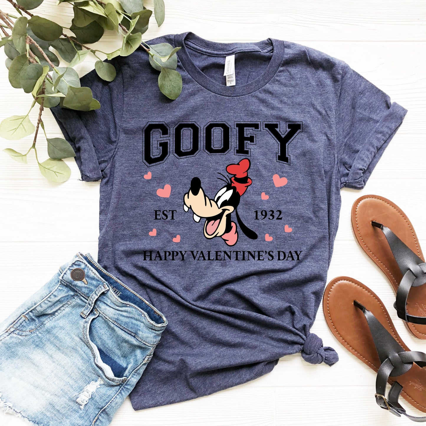 Goofy Happy Valentines Day tshirt,Goofy Est. 1932 tshirt,Disneyland sweatshirt,Disney World shirt,Matching Family shirt,Disney Goofy tee