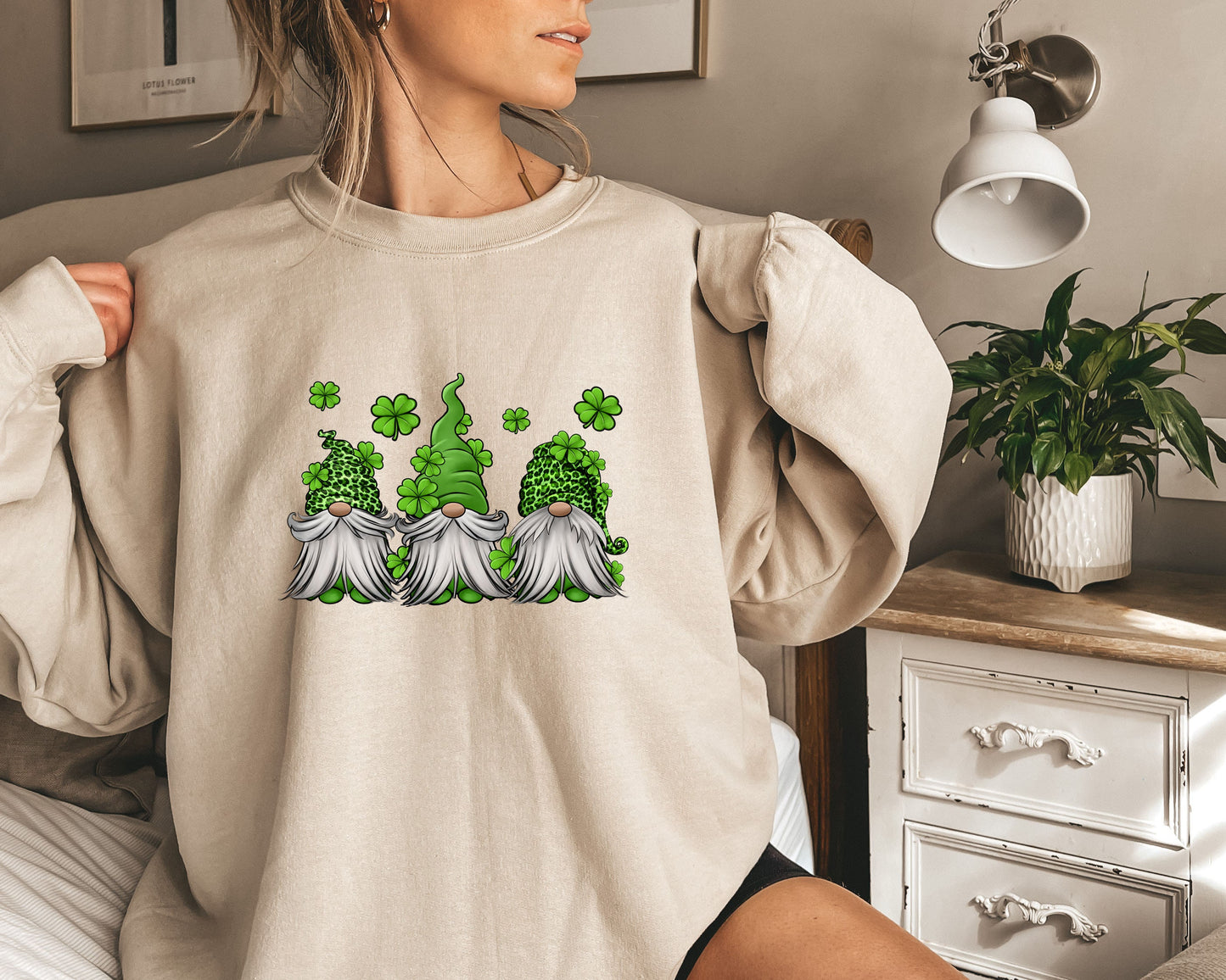 Lucky 3 Gnomes sweatshirt,St Patrick's Day,Funny St Patrick's Day Shirt,Shamrock Shirt,Gnome Gnomies,St. Patrick's Ganome Day Gift
