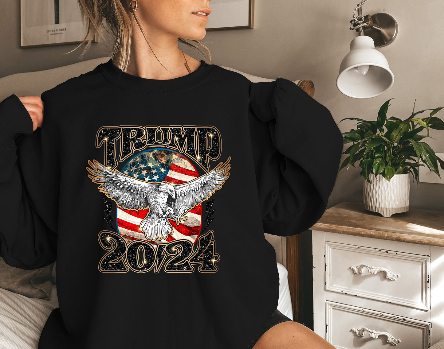 Trump 2024 MAGA Distressed Unisex Sweatshirt,MAGA Shirt,Donald Trump 2024, Republican Shirt, Republican Gift, Patriot Shirt