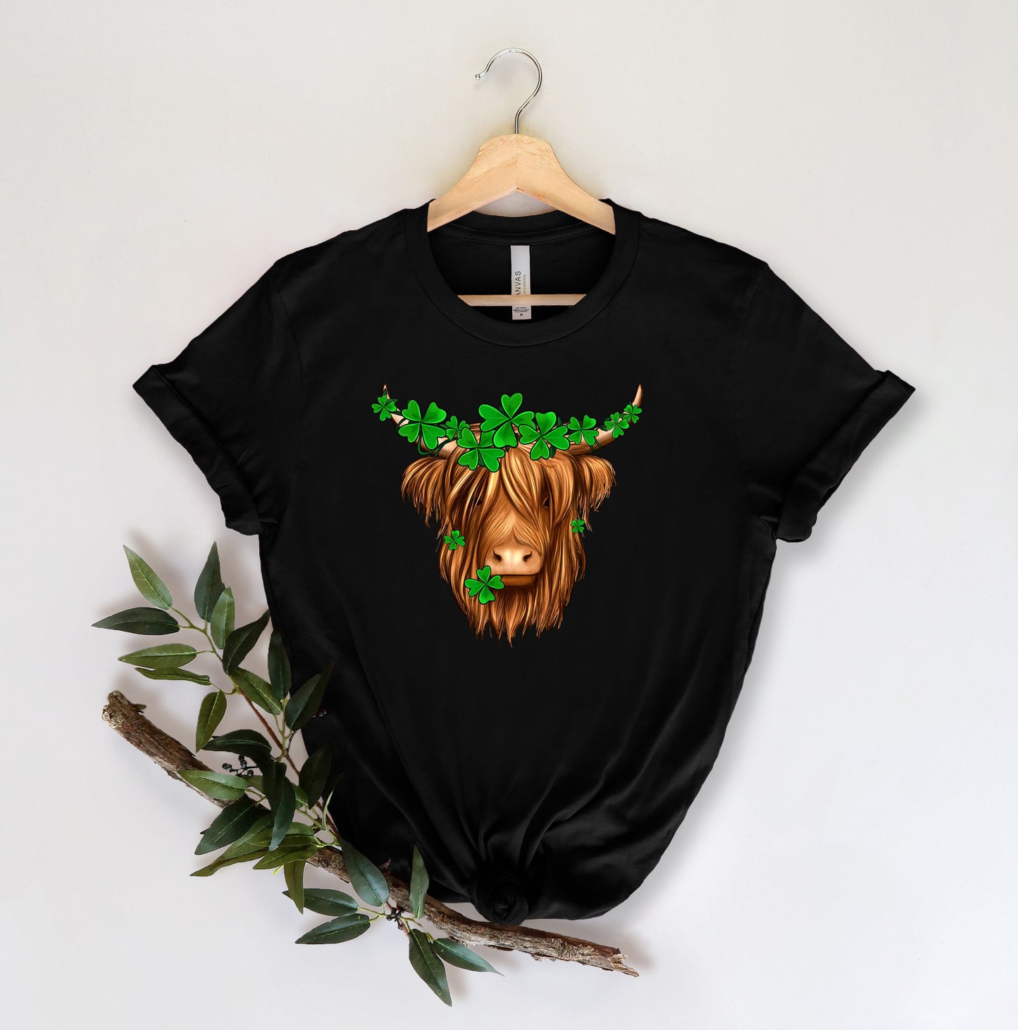 Cow Tshirt, Lucky Heifer,St Patricks Shirt,St Patricks Day Tee,Heifer Four Leaf Clover Shirt,St Patricks Day Clover Tee,St PatrickS Tee
