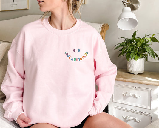 Pocket Cool Aunts Club Sweatshirt,Cool Aunts Sweatshirt,Cool Aunt shirt,Aunt Gift,Aunt Birthday Gift,Sister Gifts,Auntie Sweatshirt