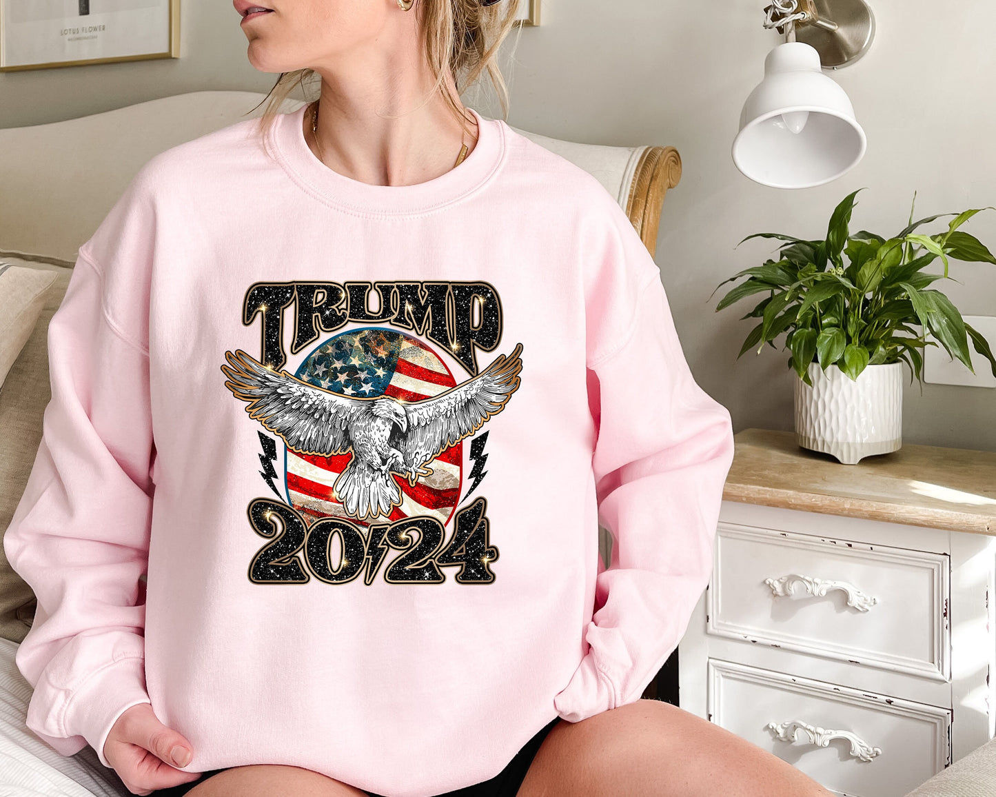 Trump 2024 MAGA Distressed Unisex Sweatshirt,MAGA Shirt,Donald Trump 2024, Republican Shirt, Republican Gift, Patriot Shirt