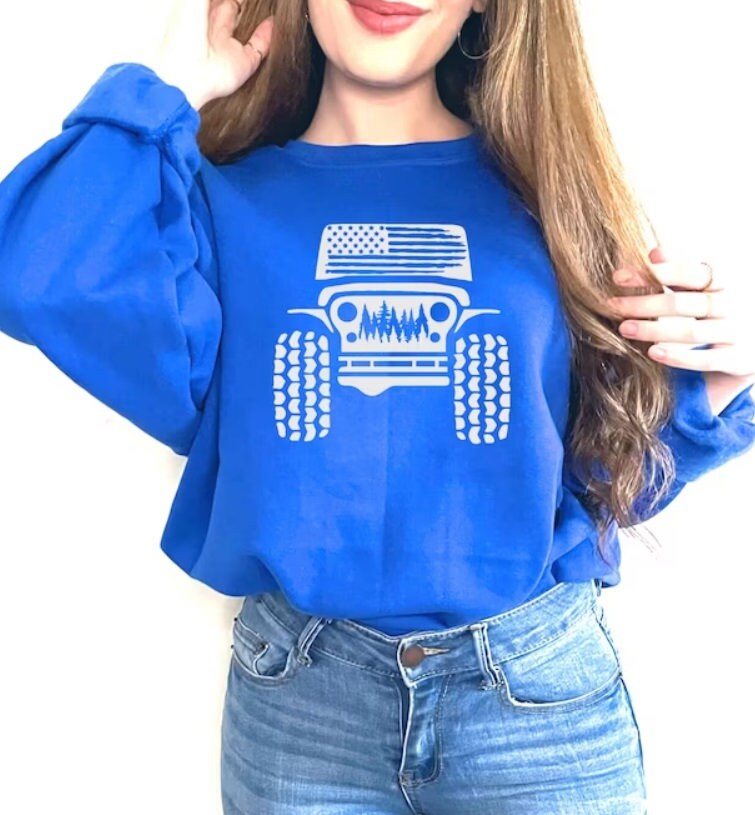 American offroad sweatshirt, Offroad forest shirt, USA Flag sweatshirt, US Offroad, 4WD offroad shirt, Amarican Flag, 4wd Flag Usa, gift for