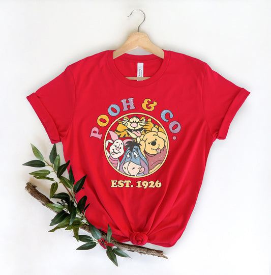 Vintage Pooh & Co EST 1926 Shirt,Cute Pooh Bear And Friends Shirt,Retro Winnie The Pooh,Disney Pooh Bear Shirt,Walt Disney World Shirt