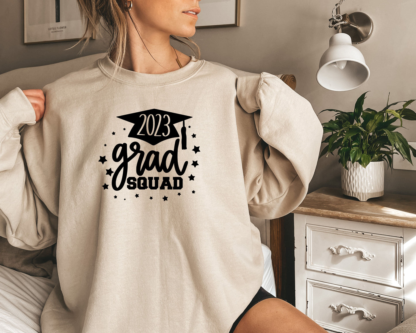 2023 Grad Squad Sweatshirt,Graduation 2023 Shirt, Black Graduate Hat Sweatshirt,Funny 2023 Graduation Squad Tshirt