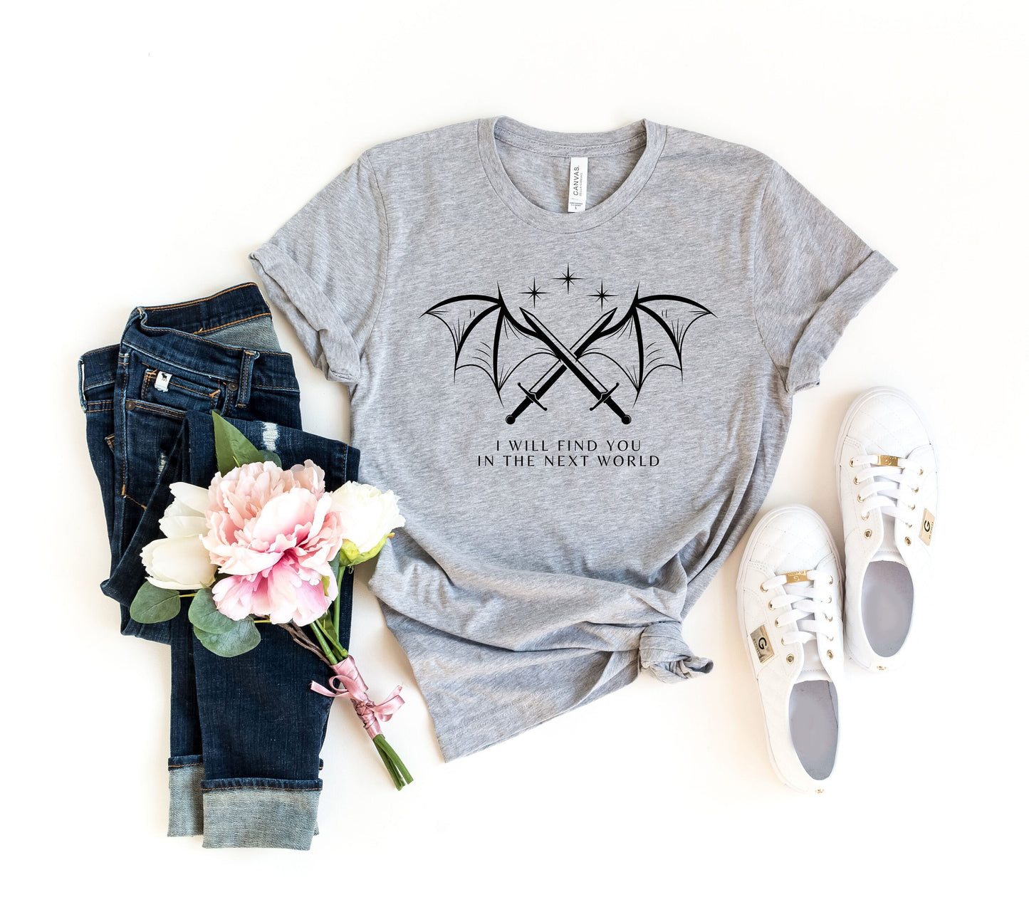 I will find you in the next world Tshirt,Velaris tshirt,Velaris Sweatshirt,Cassian quotes shirt, Bat Boys Wings ACOTAR,