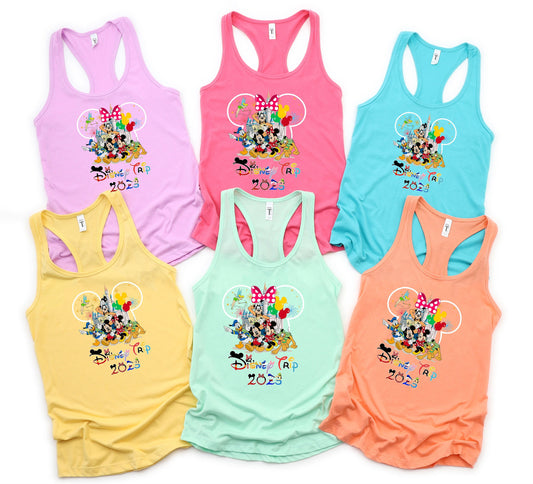 Custom Disney Trip 2023 Tank,Mickey And Minnie Tank,   Disney Trip Family 2023 Tank, Vintage Disney Tank, Disneyland Tank, Disney Trip Tank