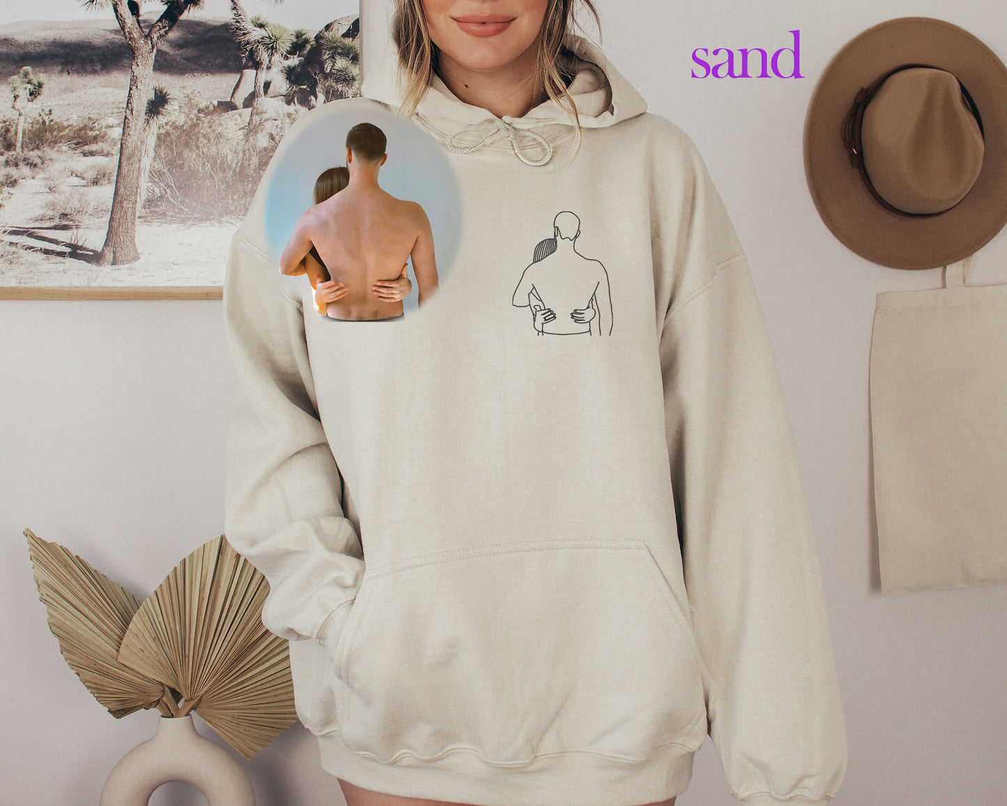 Line Art Gift, Custom portrait,  Pet Portrait,  Custom Pet Portrait,  Custom Hoodie, Family Portrait,  Couple Line Art,   Outline Photo