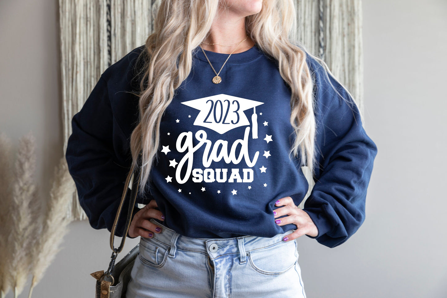 2023 Grad Squad Sweatshirt,Graduation 2023 Shirt, Black Graduate Hat Sweatshirt,Funny 2023 Graduation Squad Tshirt