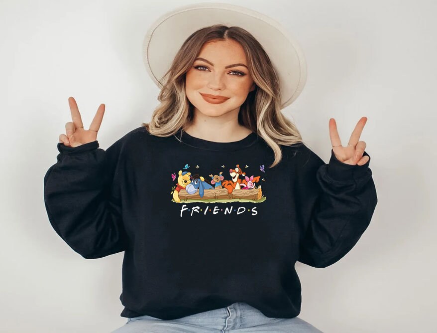 Winnie The Pooh Friends Sweatshirt, Disneyland Sweatshirt, Pooh Bear, Disney Pooh Bear, Piglet Shirt, Disney Vacation, Disneyland,Tigger