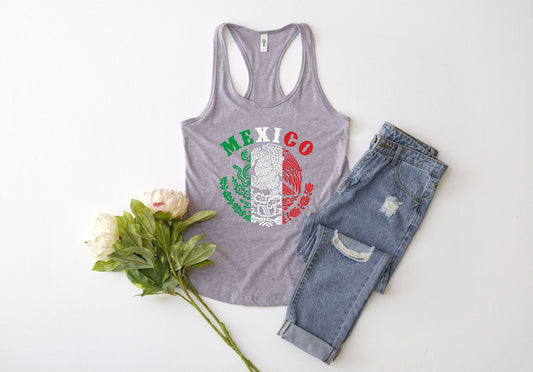 Mexico Tank Top, Mexico Coat of Arms Tank Top,Mexican Pride Nationality, Eagle Tank, Mexico Flag shirt, Mexican Seal, Mexico Flag