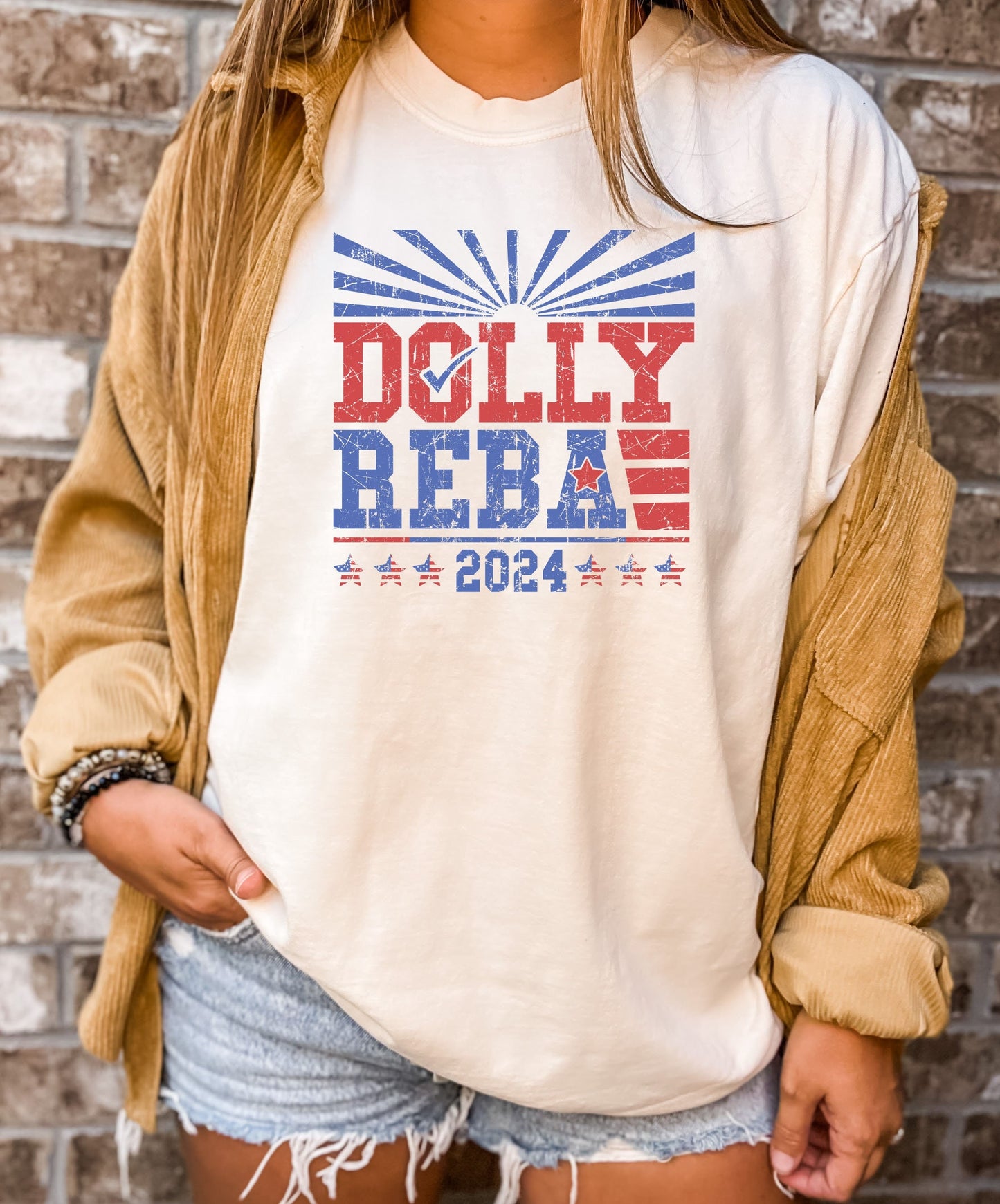 Dolly Reba 2024 Shirt, 2024 Election Shirt, Dolly and Reba For President, Funny Election Shirts, 4th of July Shirts, Country Music Shirts