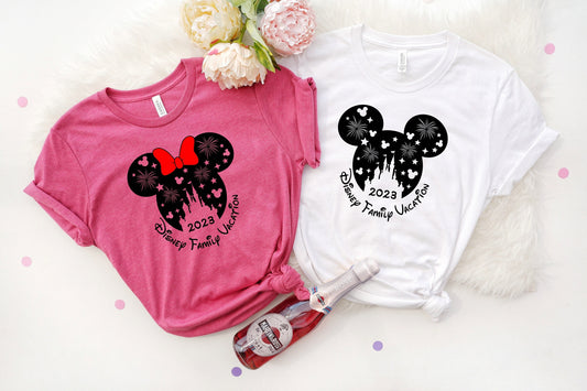 Custom Disney 2023 Family Vacation Shirt, Family Trip Disney 2023 Shirt, Personalized Family Vacation Outfit, Family Vacation 2023 Shirt,
