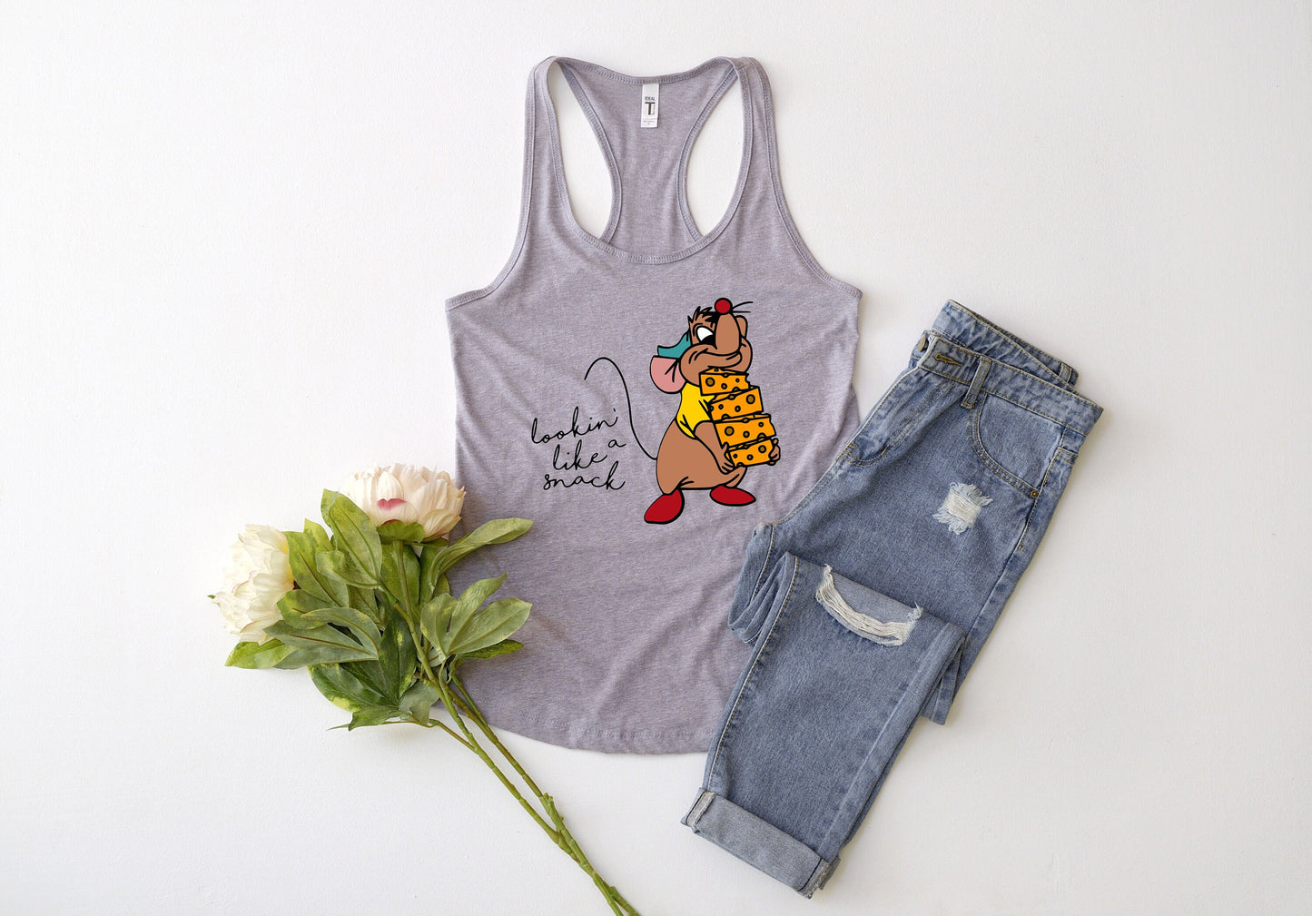 Lookin Like a Snack Tank Top, Cinderella Tank, Gus Gus Tank, Disney Snacks Tank Top,Disney Sidekicks, Disneyland, Disney World,