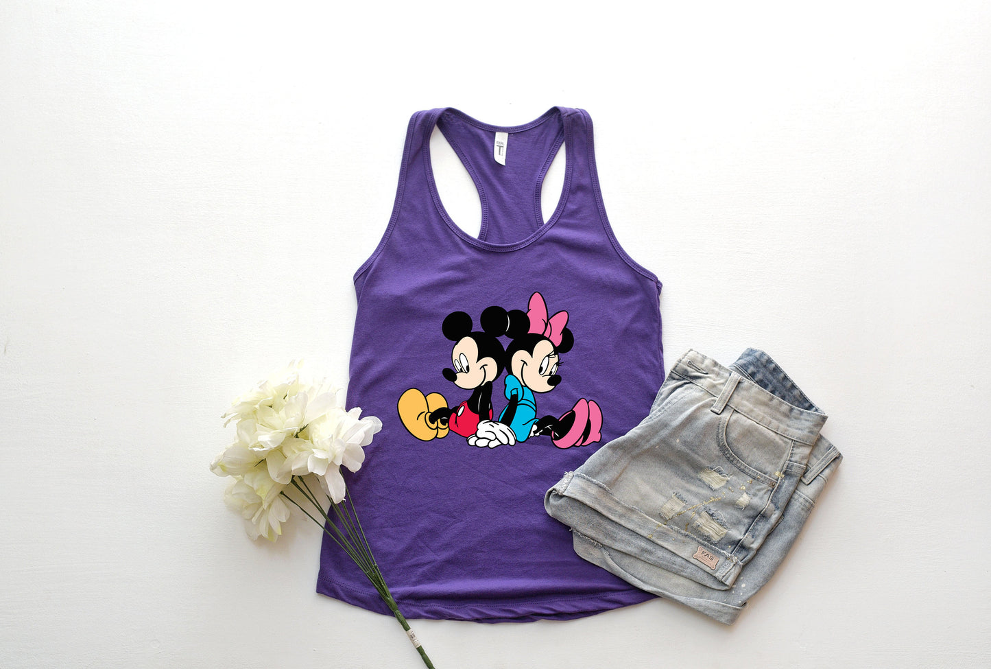 Mickey and Minnie In Love Tank Top,Disney Tank,LOVE Disney matching couples Tank,Disney Family