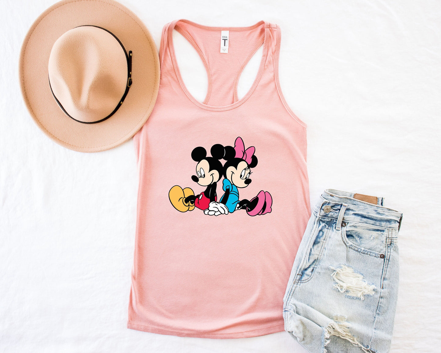 Mickey and Minnie In Love Tank Top,Disney Tank,LOVE Disney matching couples Tank,Disney Family