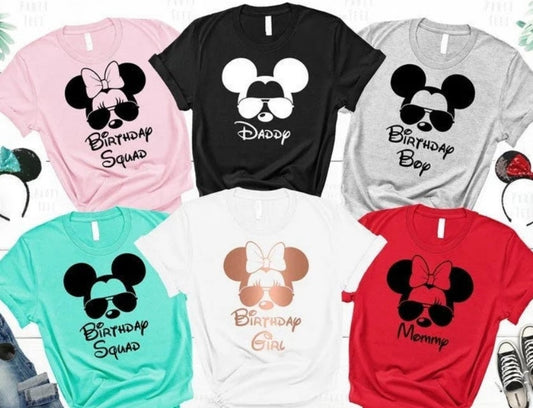 Disney Birthday Shirts, Disney Birthday Squad, Disney Family Shirts, Family Disney Shirts, Disney World Shirts, Disney Trip Shirts,Disneytee