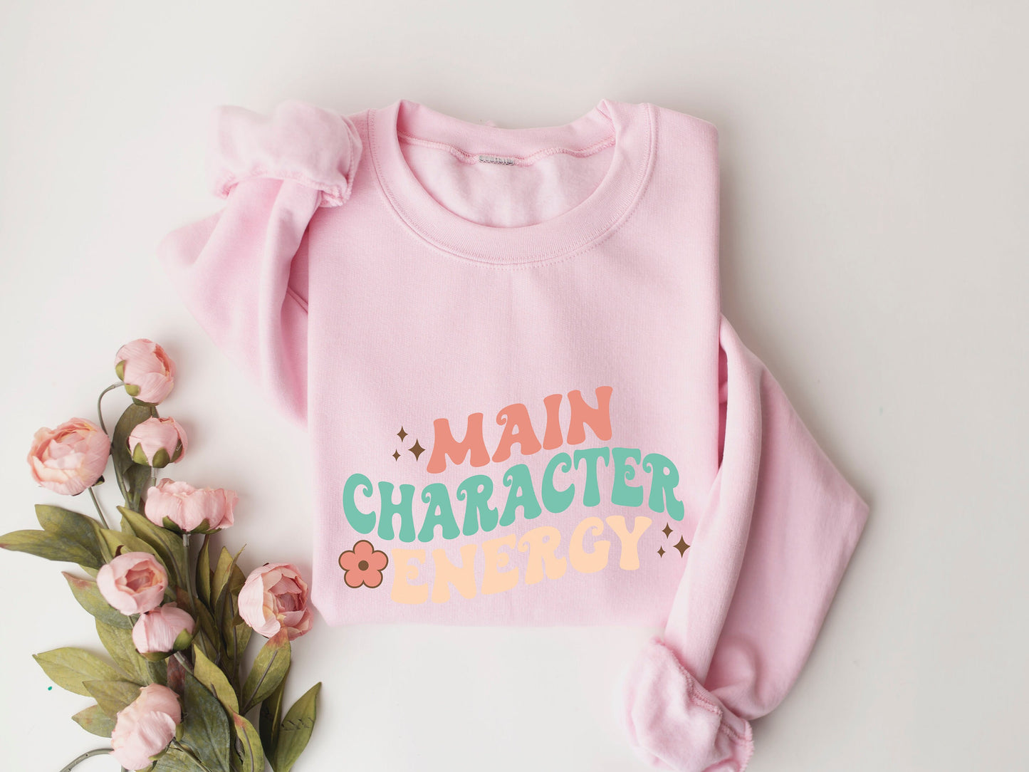 Main Character Energy Sweatshirt,Funny Meme Sweater,Gift for Her, Women's Valentine's Shirt, Main Character Energy Tee