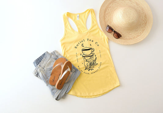 Suriel Tea Co tank top, The Night Court Tank, Thorns and Roses Court of Dreams tank,  Gift for the Rhysand fan girl