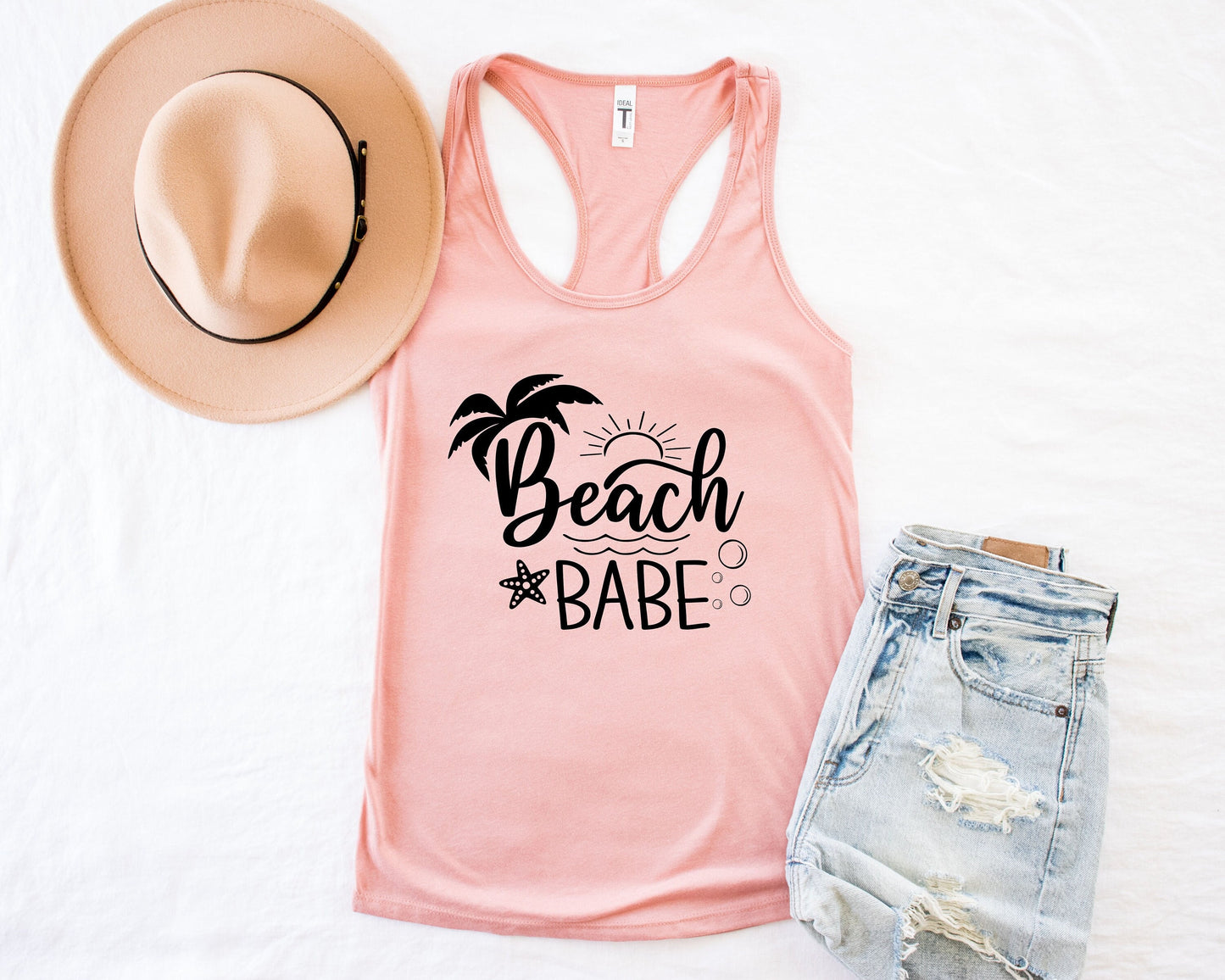 Beach Babe Tank top,Beach Babe Shirt Beach Summer Tank Tops, Summer Gift For Women, Beach Vibes Tank