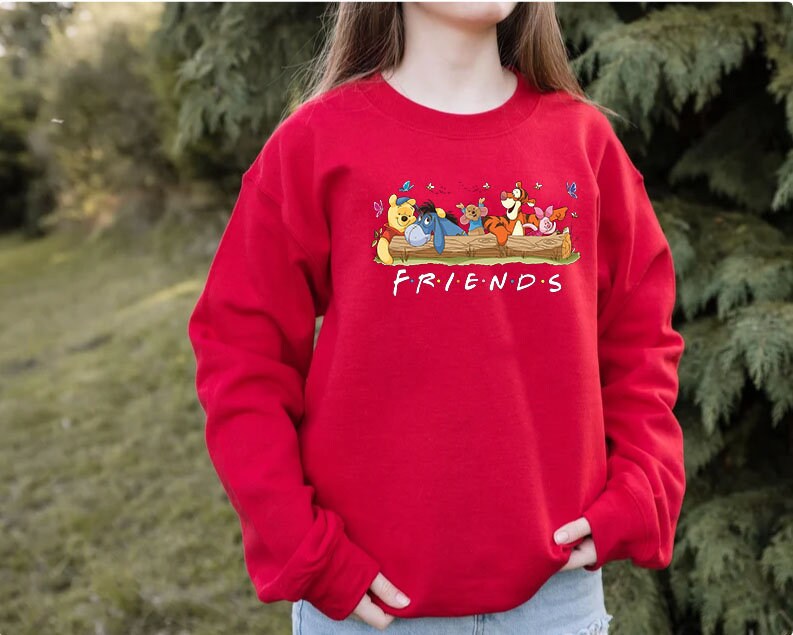 Winnie The Pooh Friends Sweatshirt, Disneyland Sweatshirt, Pooh Bear, Disney Pooh Bear, Piglet Shirt, Disney Vacation, Disneyland,Tigger