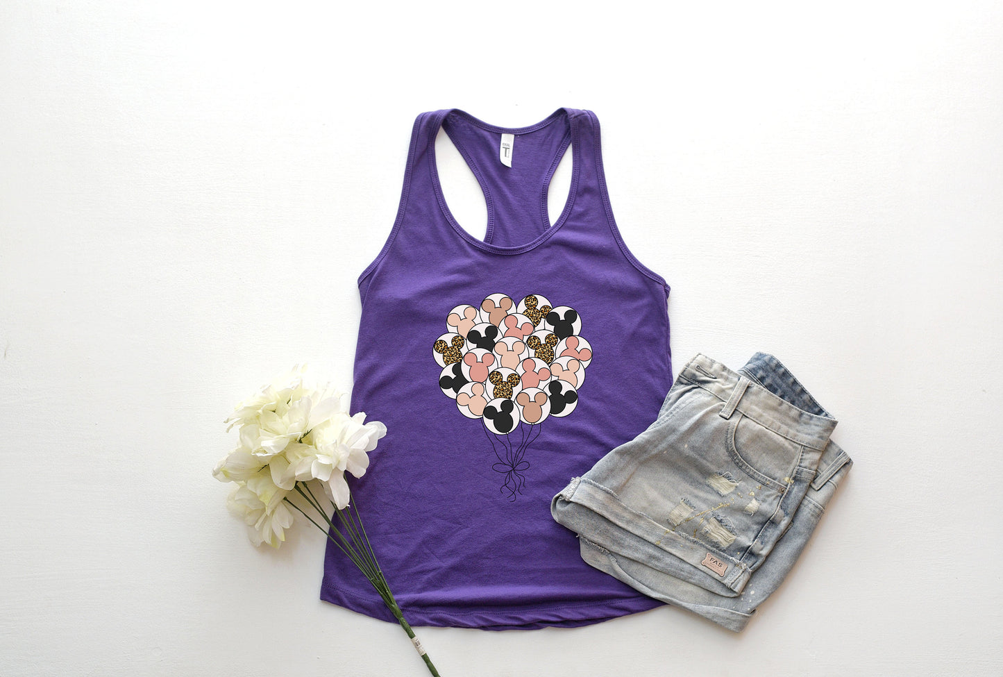 Disney Mickey Balloons Tank Top,Disneyland Tank, Disney Vacation Tank, Disney Magical Tank, Disney Family Trip,