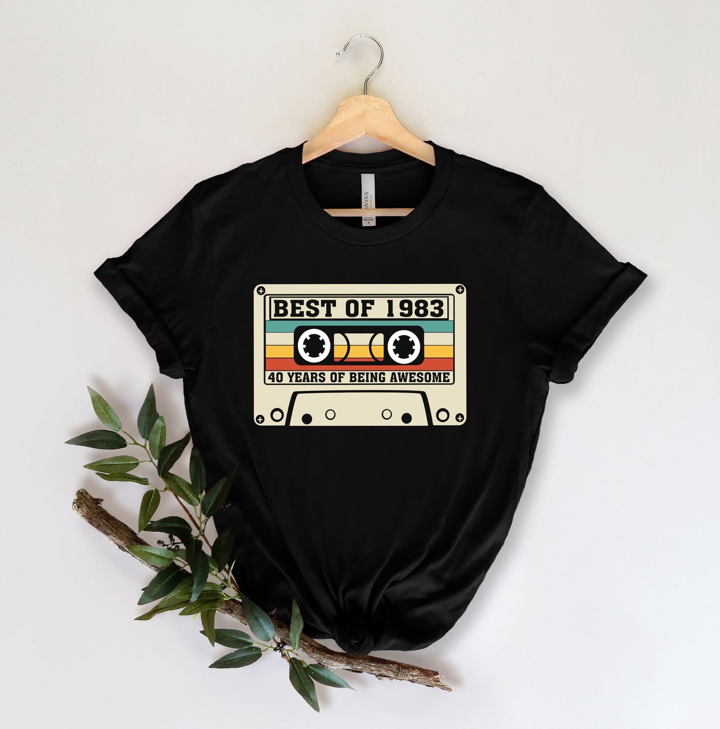 Best Of 1983 Tshirt,Best Of 1983 Birthday Shirt,Retro Cassette Tshirt,40th Birthday Shirt,1983 Vintage tee, 40th Birthday Gift Women