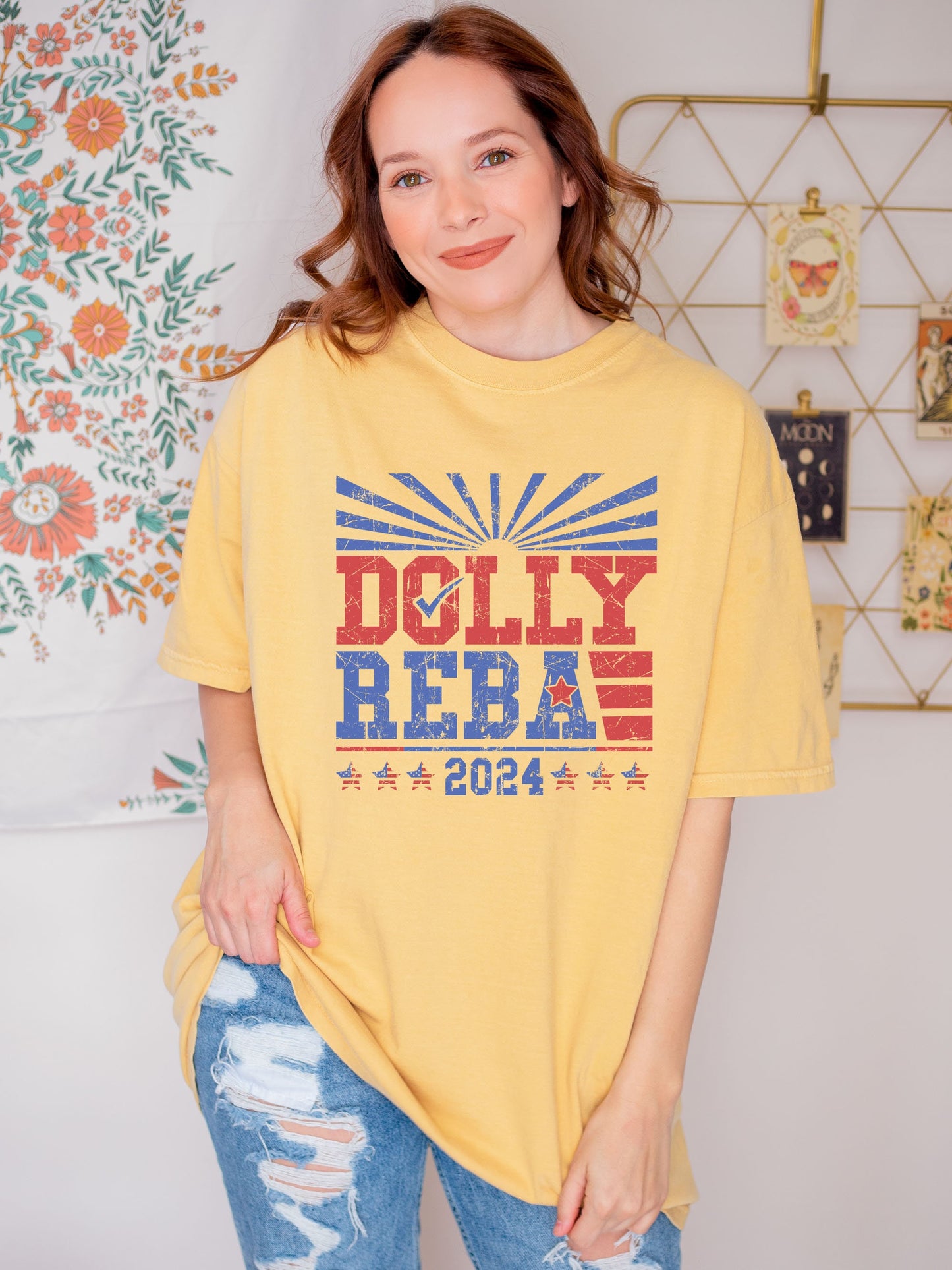 Dolly Reba 2024 Shirt, 2024 Election Shirt, Dolly and Reba For President, Funny Election Shirts, 4th of July Shirts, Country Music Shirts