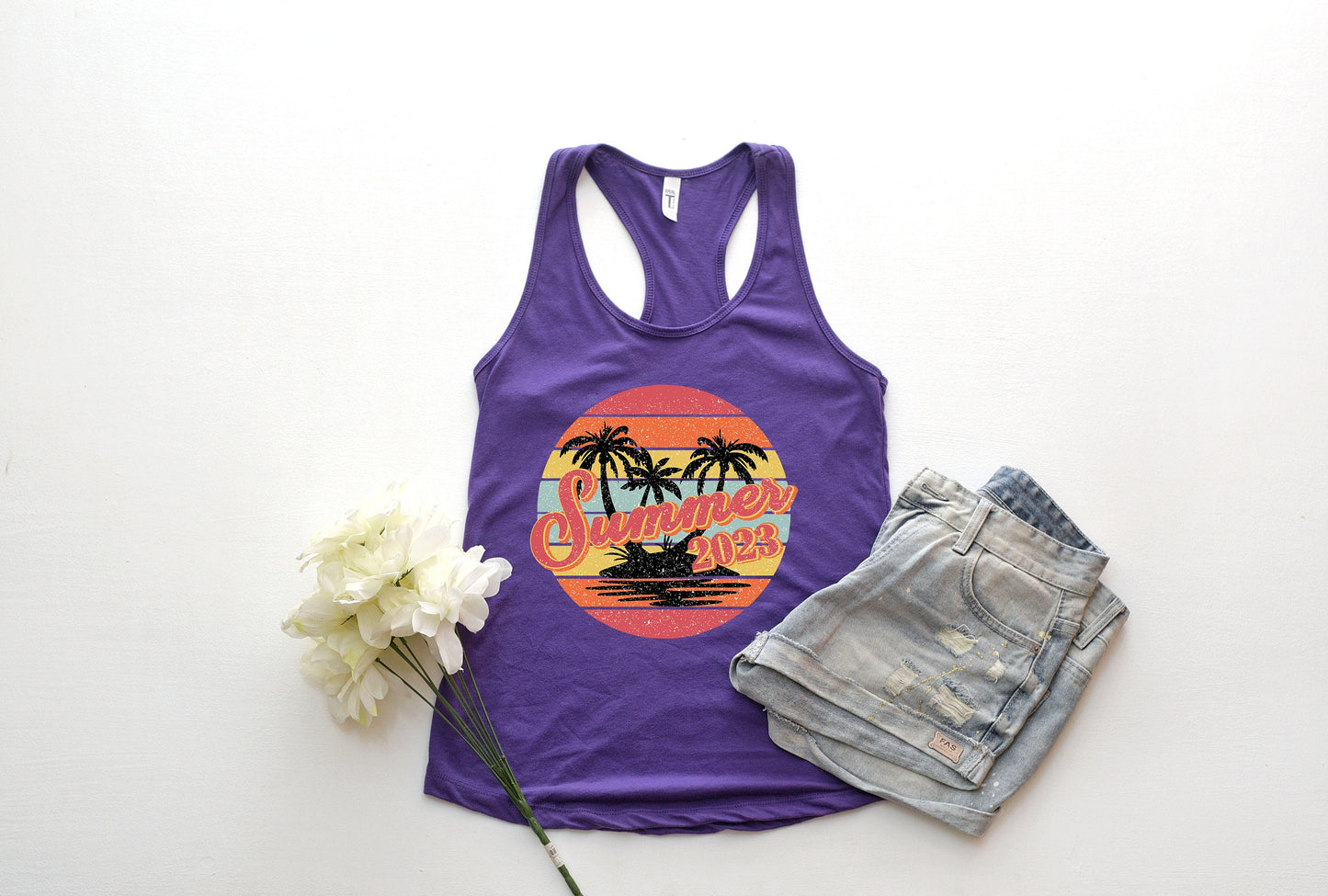 Summer 2023 Tank Top,Retro vintage summer tank,Summer tank, Summer Time Tank, Summer Trip Shirt, Summer Beach Shirt, Beach Girl Shirt