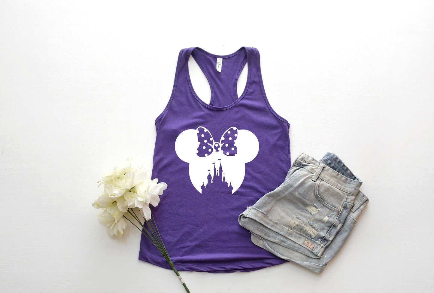 Minnie Castle Tank Top,Disney Family Tank,Disney Tank ,Disney Ear Shirt,Disney Minnie,Minnie Castle tshirt