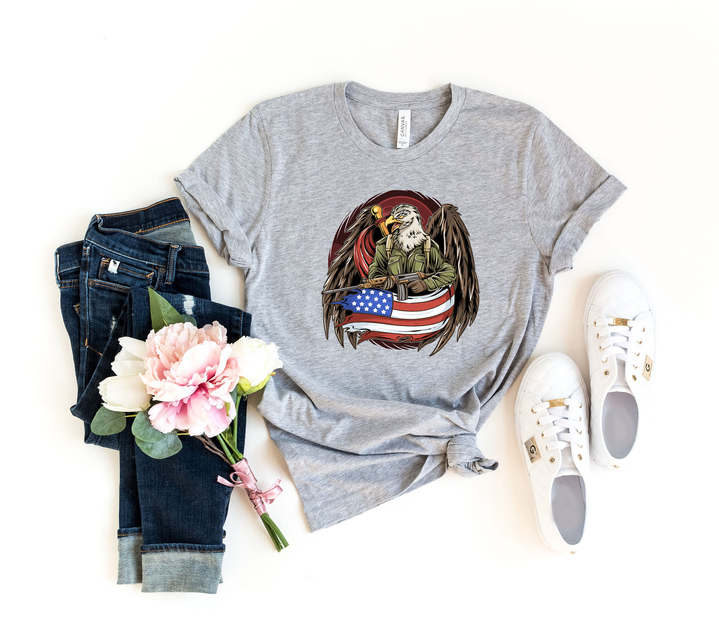 Eagle Soldier Patriot Tshirt, American Flag Tshirt,Father's Day Shirt ,Soldier Army Shirt, 4th Of July, Patriotic Eagle Shirt,