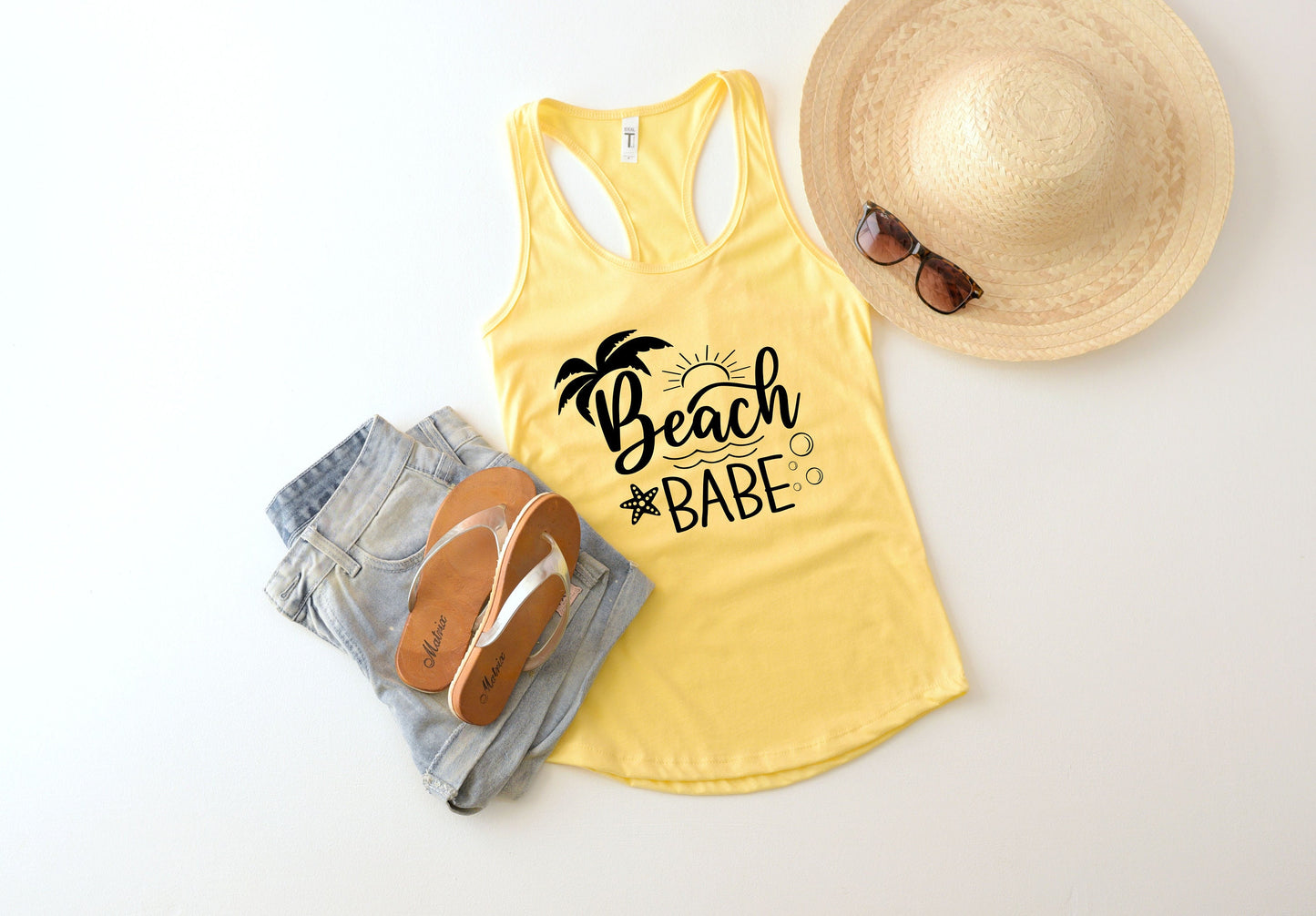 Beach Babe Tank top,Beach Babe Shirt Beach Summer Tank Tops, Summer Gift For Women, Beach Vibes Tank