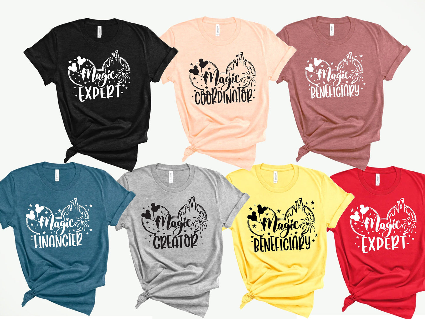 Magic Expert Shirt,Magic Beneficiary Shirt,Magic Creator Tee,Magic Coordinator,Magic Financier Shirt,Disney Magical Shirt,Disney Group Shirt