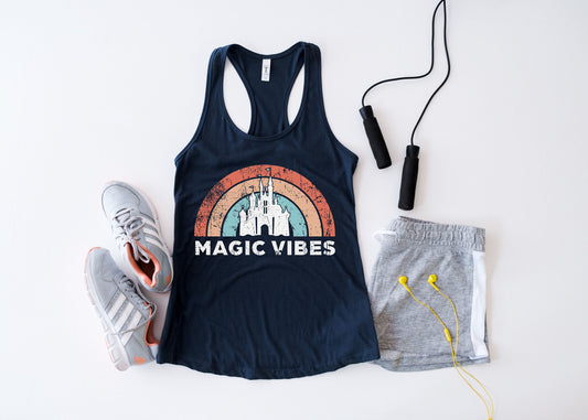 Magic Vibes Tank Top, Disney Magical Tank,Magic Vibes Shirt,  Cute Vacation Shirt for Disney,Magic Kingdom, Disney Shirts,Disneyland