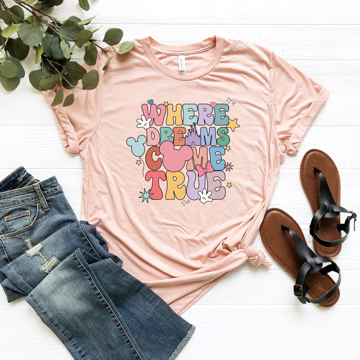 Where Dreams Come True Aesthetic Disney Shirt,Disney Aesthetic Tshirt,Disney Funny Shirt,Disney Trip, Disney Woman Shirt