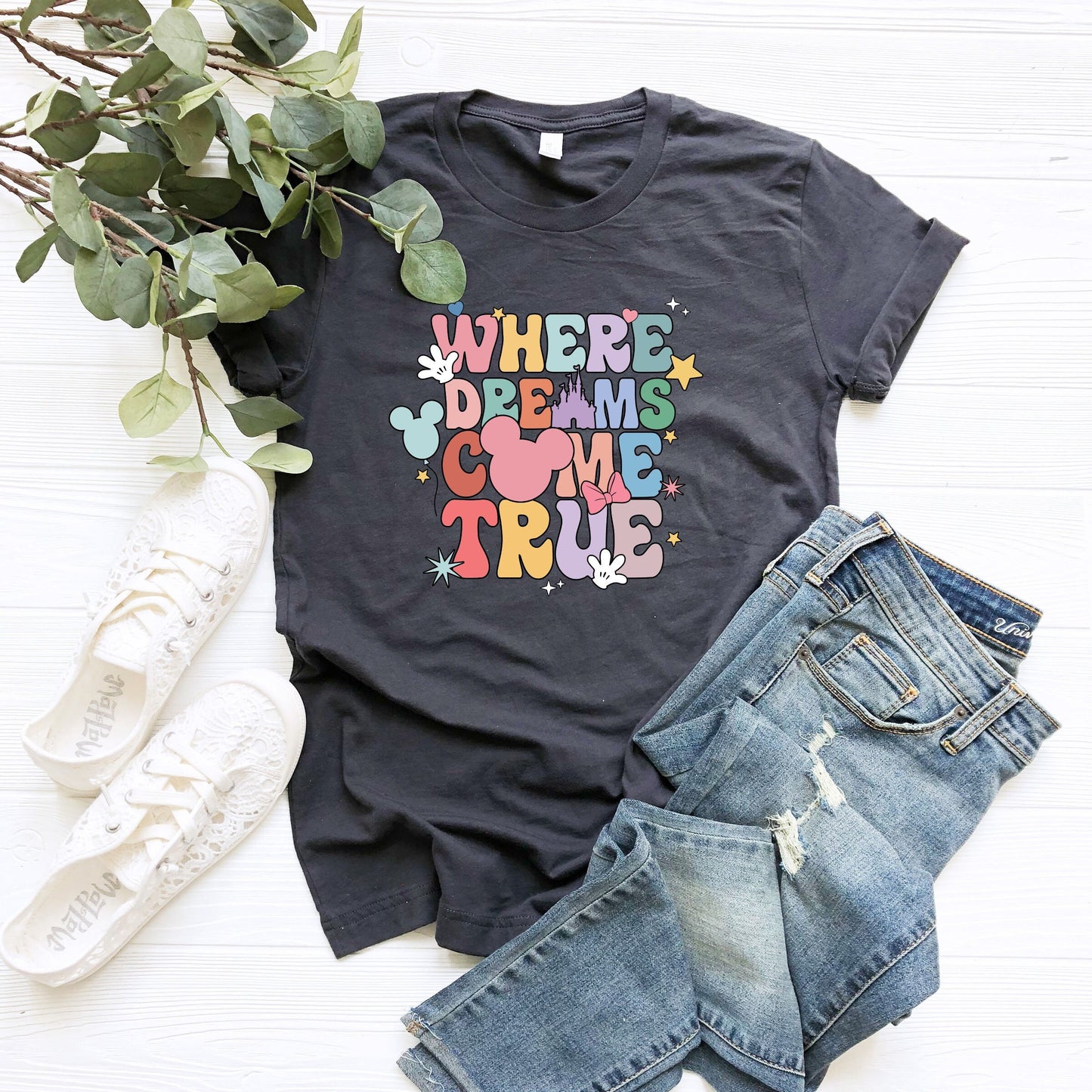 Where Dreams Come True Aesthetic Disney Shirt,Disney Aesthetic Tshirt,Disney Funny Shirt,Disney Trip, Disney Woman Shirt
