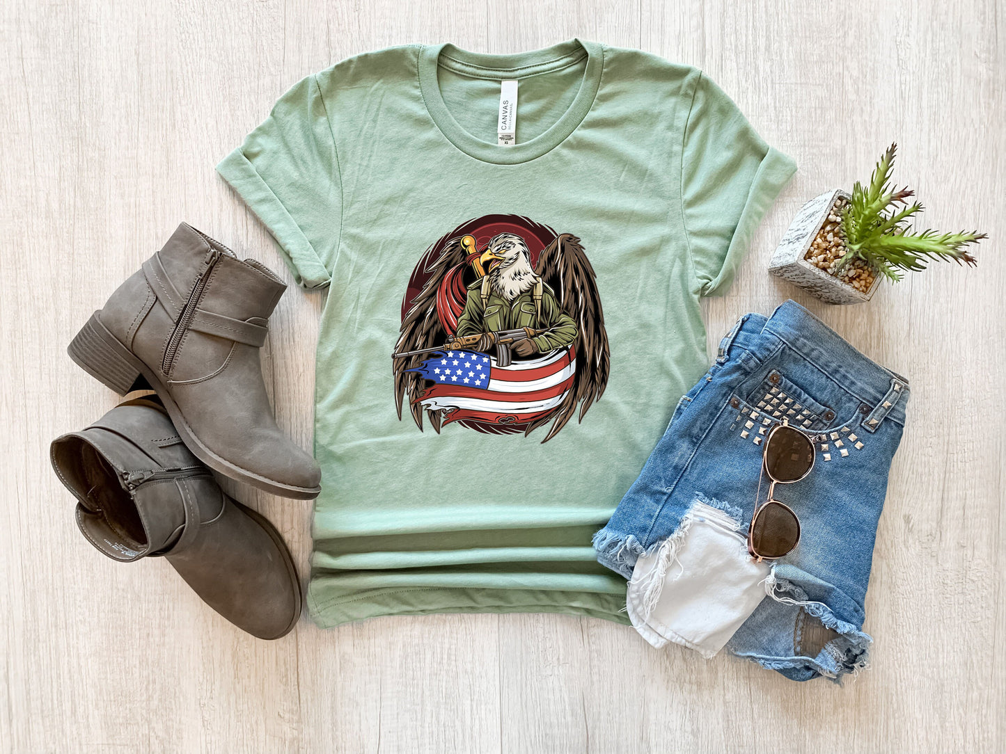 Eagle Soldier Patriot Tshirt, American Flag Tshirt,Father's Day Shirt ,Soldier Army Shirt, 4th Of July, Patriotic Eagle Shirt,